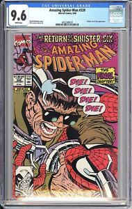 Amazing Spider-Man #339 CGC 9.6 4032388018 Sinister Six & Thor Appearance!