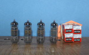 Radio Tubes 7119 Amperex PQ Holland E182CC Matched Quad