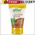 Alba Botanica Sunless Tanner Gold Self-Tanning Lotion for Face Body, 4oz