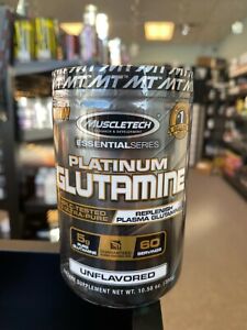 MuscleTech Platinum Glutamine 300 Grams Unflavored Free Ship 2024 Expiry