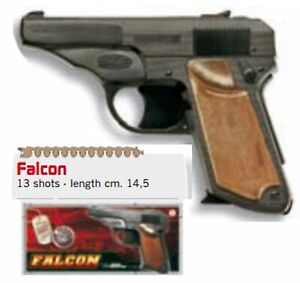 new EDISON GIACATTOLI FALCON 13 shots cap gun pistol Kids Gift Toy play firearm