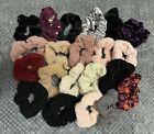 Lot Of 20 Mixed Hair Tie Scrunchies Multicolored
