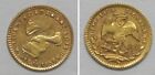X4650  1859 Mo FH MEXICO 1/2 Escudo Gold Coin, AU, KM 378.5