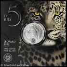 2020 South African Mint The Big 5 Leopard 1oz Fine Silver Coin