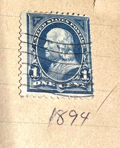 US Scott Stamp # 247  FRANKLIN, Used SingleB 1894.