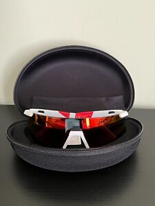 NEW $210 Adidas  Sunglasses White Red Interchangeable Lense Polarized SP0062