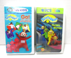 PBS Kids VHS Tape Teletubbies Go! Exercise With the Teletubbies & Nursery Rhymes
