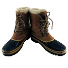 Coleman Snow Chore Boots Men's 12M Navy & Brown Leather Excursion Series