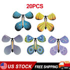 20 Pack Magic Flying Butterfly Flutter Flyers Toys Color Random New USA