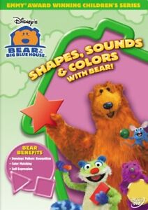 BEAR IN THE BIG BLUE HOUSE SHAPES SOUNDS AND COLORS New Sealed DVD 3 Episodes