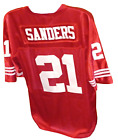 Deion Sanders Mitchell & Ness Red San Francisco 49ers 50 Large Jersey