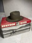 Vintage Stetson Green Gray Open Road Hat 7 1/4 Excellent Condition For age
