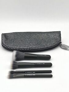 MAC Cosmetics Mineralize Brush Set 130se 187se 286se 282se-New with Bag