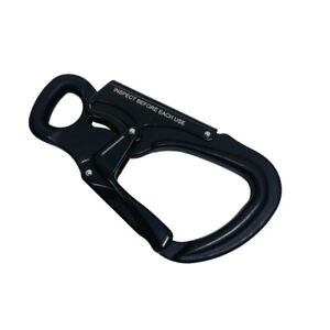 32KN Aluminum Snap Hook Carabiner, Lightweight High Strength Rappelling Gear