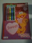 SESAME STREET  Coloring  & Activity Book Valentine with crayons and stickers