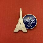 2024 Paris Olympics Pin Badge - NBC US Media Eiffel Tower