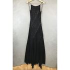 Vintage 90s Betsey Johnson Evening Long Sequin Dress Gown size 5