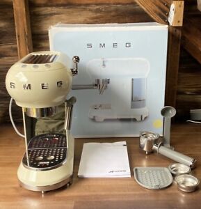 Smeg Retro Style Espresso Coffee Machine Beige