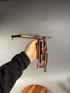 Antique Gunn & Hannah Patent 1895 Cast Iron Folding Saw Sharpening Vise Tool USA