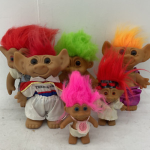 Trolls Red Green Orange Pink Figure Toy Lot Wholesale Collection