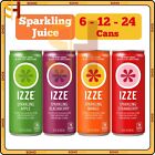 IZZE, Sparkling Juice Beverage, Variety Pack, 8.4 fl oz, 6-12-24 Count