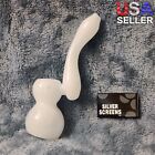 Small Elegant Pearl White Water Pipe Tobacco Smoking Herb Glass Travel Size