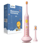 SEJOY Electric Toothbrush for Kids Sonic Smart Rechargeable Toothbrushes 2 Brush
