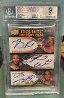 DERRICK ROSE RUSSELL WESTBROOK BGS 9 2007-08 EXQUISITE ROOKIE TRIPLE AUTO /99