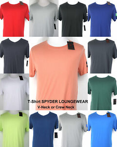 Spyder T-Shirt Loungewear Crew Neck V Neck Short Sleeve S,M,L,XL