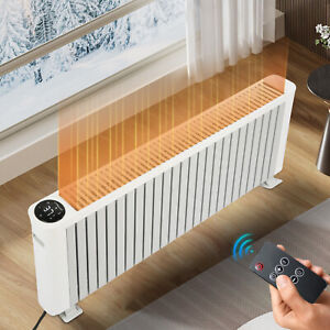 E-Macht 1500W Electric Space Heater Baseboard Thermostat Convection Remote Home