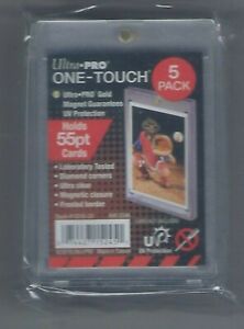 5-Pack Ultra Pro 55pt One Touch Magnetic Trading Card Holder