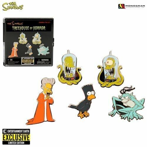 RARE - The Simpsons Halloween Treehouse of Horror Pin Set - Exclusive NEW MINT!