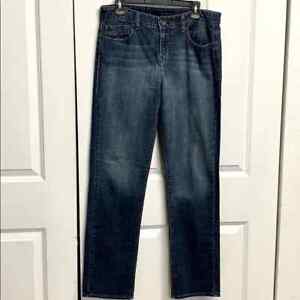Calvin Klein Blue Denim 5 Pocket Mid Rise Skinny Stretch Jeans Size 10