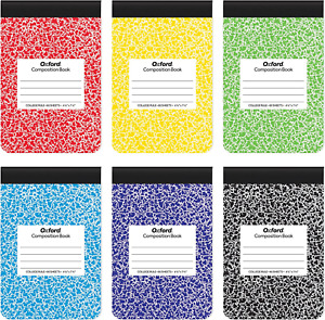 Composition Notebooks, Half Size, Top Bound, 7-1/2