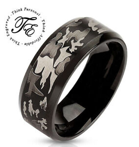 Men's Camo Promise Ring - Camouflage Promise Ring For Guys