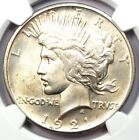 1921 Peace Silver Dollar $1 Coin - Certified NGC Uncirculated Detail (UNC MS)