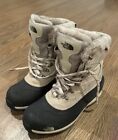 The North Face Women's Chilkat 400 Snow Boot Taupe Brown Faux Fur Size 8