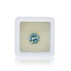Light Blue Color VVS1 Round Cut Moissanite Stone Loose Gemstone Certificate