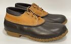 LL Bean Men’s Bean Boot Size 12 Low Cut Duck Gumshoes Made in USA Vintage Brown