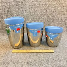 MCM Michael Graves Canister Set 3 Pc Stainless Steel 90-75-60 oz. New Old Stock