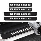 4X For Ford Bronco Accessories Car Door Sill Step Plate Scuff Cover Protector J5