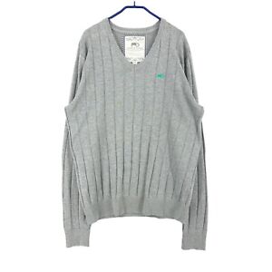 MOODS OF NORWAY Men V-Neck Jumper Pullover Sweater Size 2XL