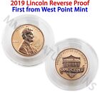 FINAL QUANTITY! 2019 W Reverse Proof Lincoln Shield Cent -First West Point Mint