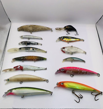 LOT of 14 Misc LURE BLANKS Saltwater Lures RAPALA LONG CAST  XR-14 BAD CONDITION