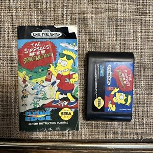 Simpsons: Bart vs. The Space Mutants (Sega Genesis, 1992) AUTHENTIC Game *TESTED