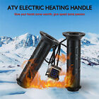 ATV Motorcycle Electric Heated Handlebar Grips Hand Heater Warm Adjustable TemzU