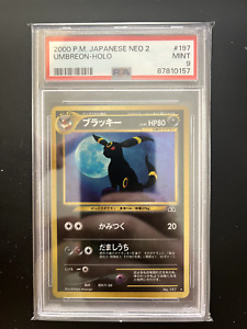 Japanese Umbreon Neo 2 PSA 9 Mint Holo Rare #197 Pokemon Neo Discovery 2000