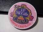J.P. McGILLS CASINO $2.50 hotel casino gaming poker chip - Cripple Creek, CO