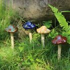 New ListingDanmu Garden Decor, 4Pcs (Random Color) Ceramic Mushroom for Garden, Yard, Fairy