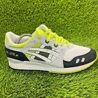 Asics Gel Lyte III Mens Size 12 Gray Green Athletic Running Shoes Sneakers H307N